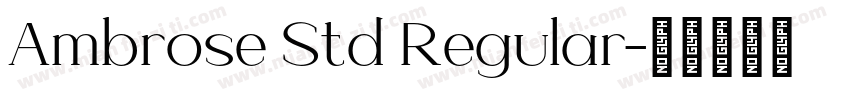 Ambrose Std Regular字体转换